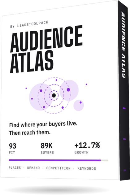 Audience Atlas box: find where your buyers live, then reach them
